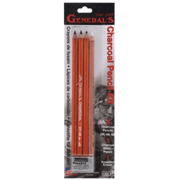 charcoal pencil 4 piece set